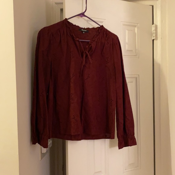 Red long sleeved shirt - Picture 2 of 2